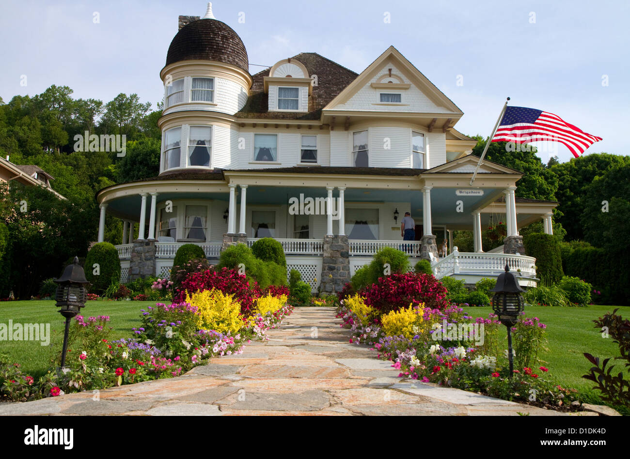 The Brigadoon House On Mackinac Island Located In Lake Huron Stock