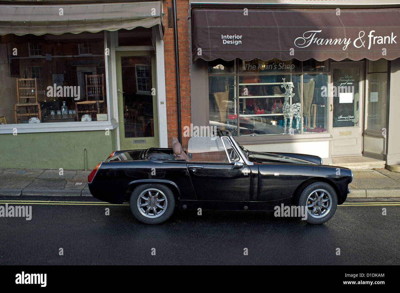 Vintage MG Midget sports car Stock Photo