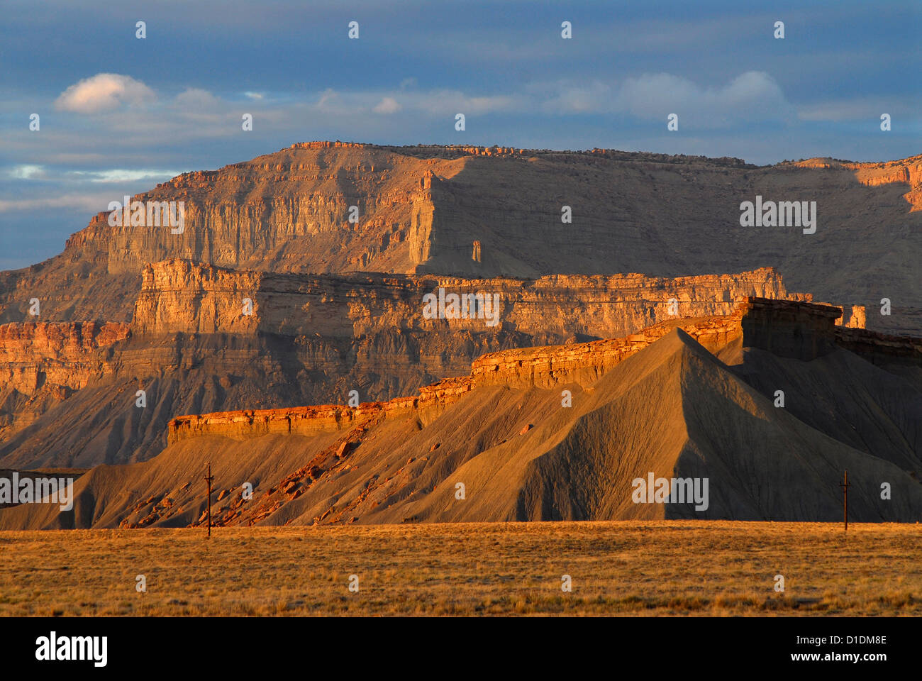 Book Cliffs at sunset, Utah Stock Photo Alamy