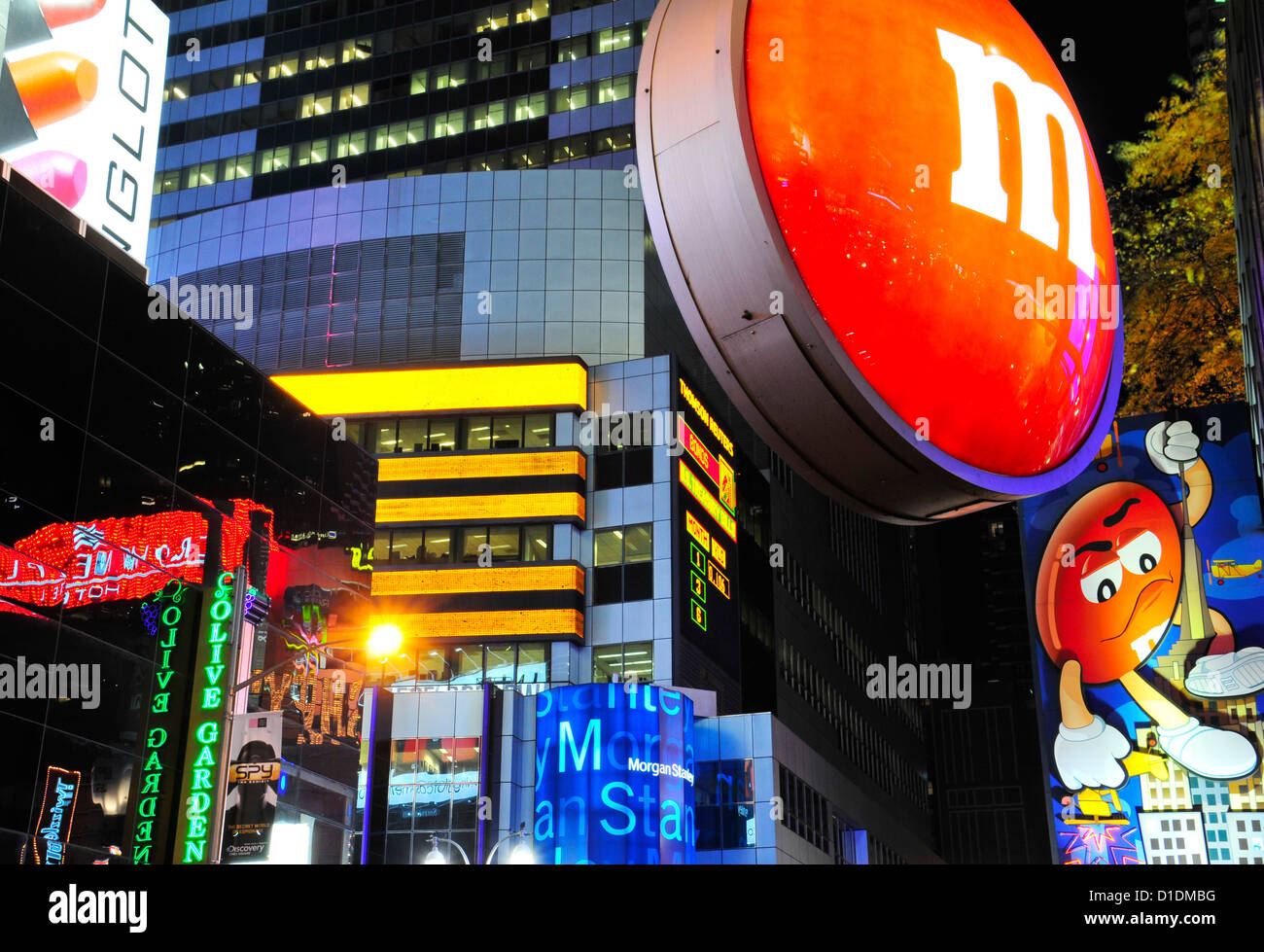 42nd Street, Broadway, Times Square, Manhattan, New York City, USA Stock Photo