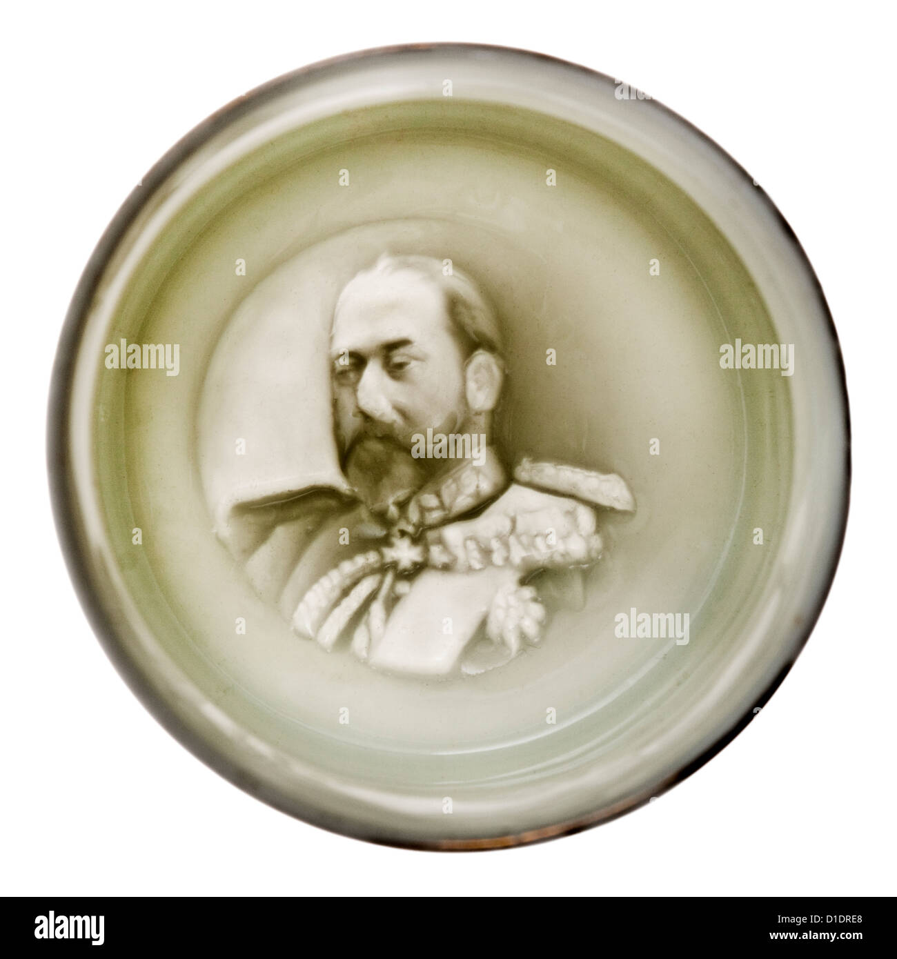 Antique (1902) coronation souvenir porcelain tea cup with lithopane of King  Edward VII in the base of the cup Stock Photo - Alamy