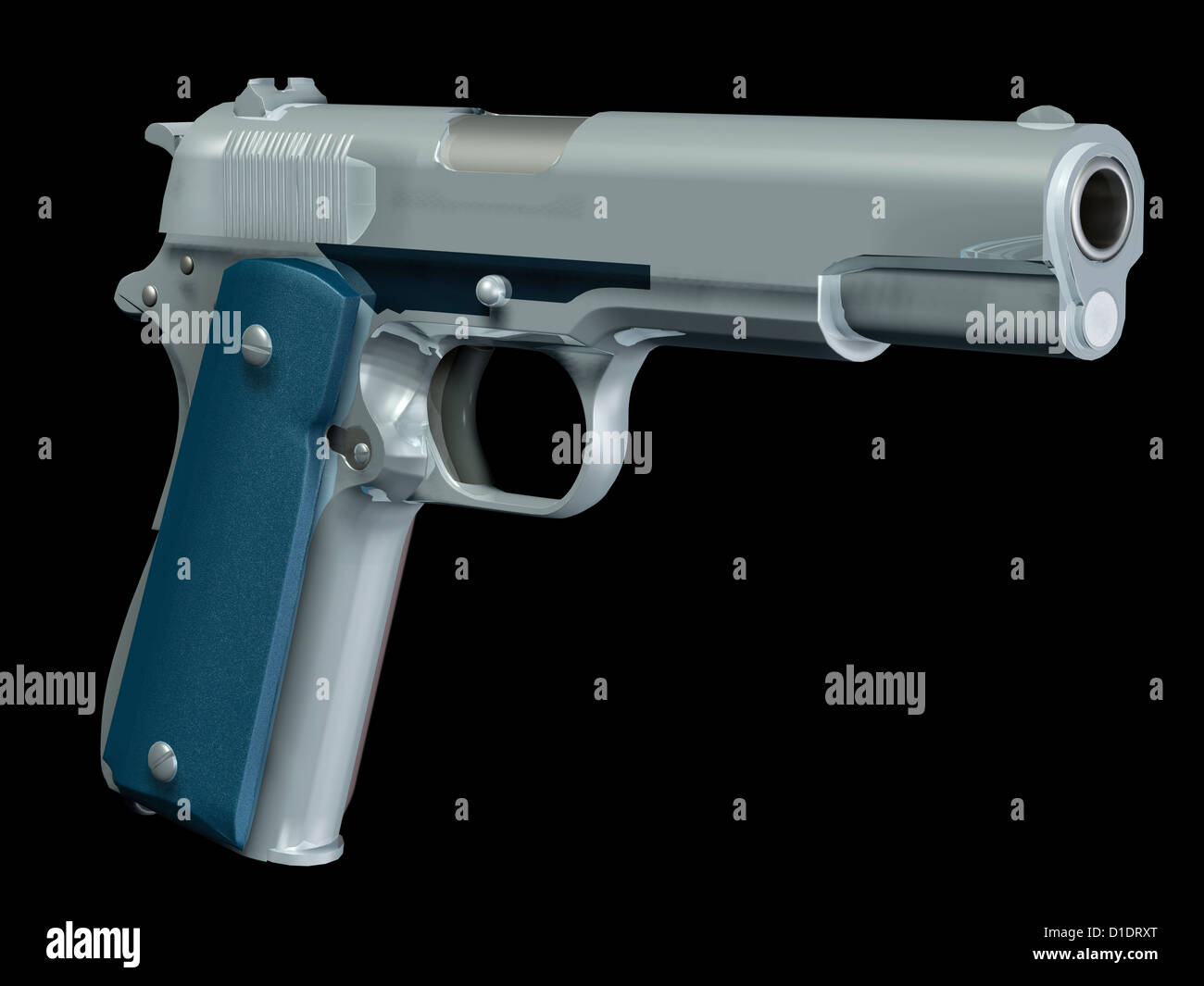 handgun, a colt pistol Stock Photo