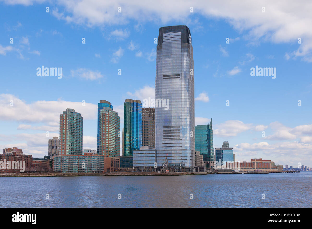 Goldman Sachs Tower, Jersey City in New Jersey -USA Stock Photo