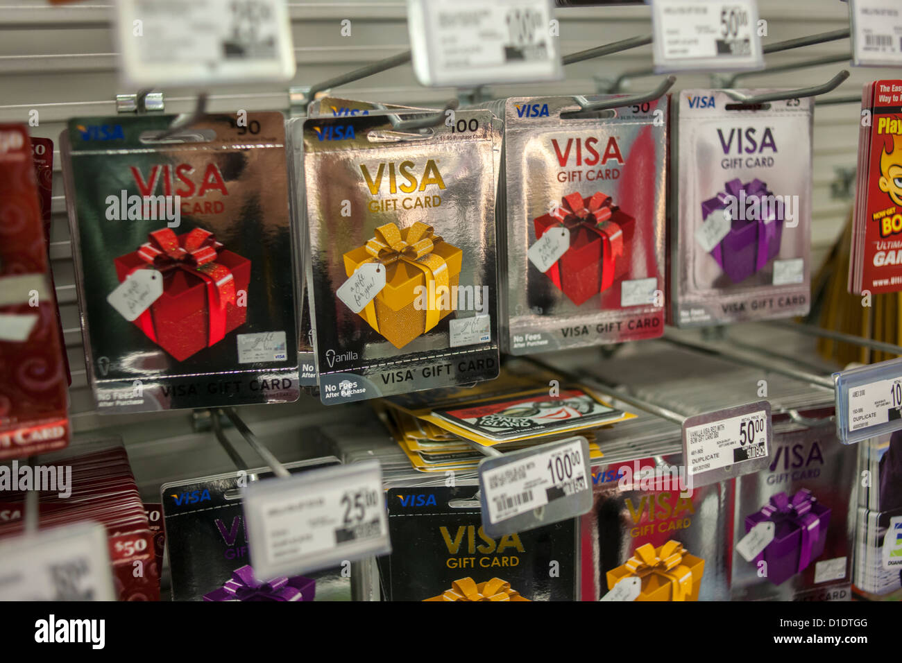A selection of Visa gift cards in various denominations in a store in New  York Stock Photo - Alamy