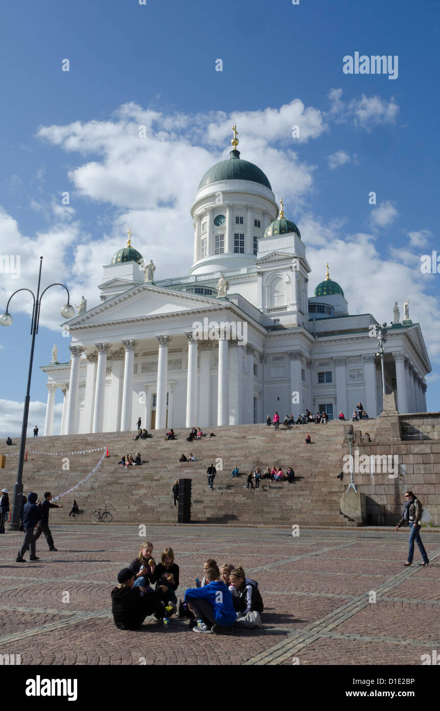 Lutheran Cathedral, Helsinki, Finland, Scandinavia, Europe Stock Photo