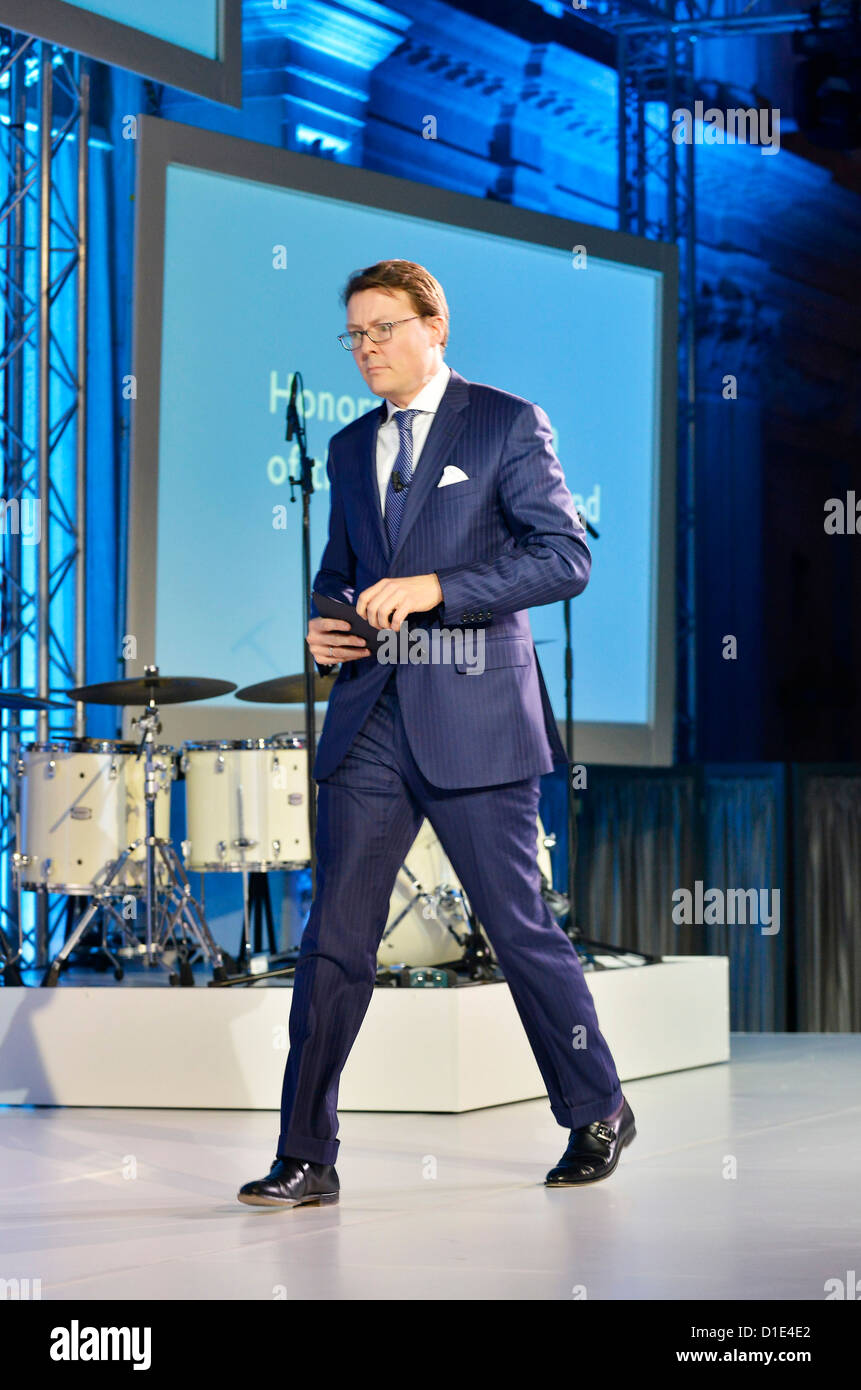 Princ Constantijn of The Netherlands attends the award ceremony of the Prince Claus Award to Elo'sa Cartonera from Argentina in the Royal in Palace Amsterdam, The Netherlands, 12 December 2012. Photo: Patrick van Katwijk NETHERLANDS OUT Stock Photo