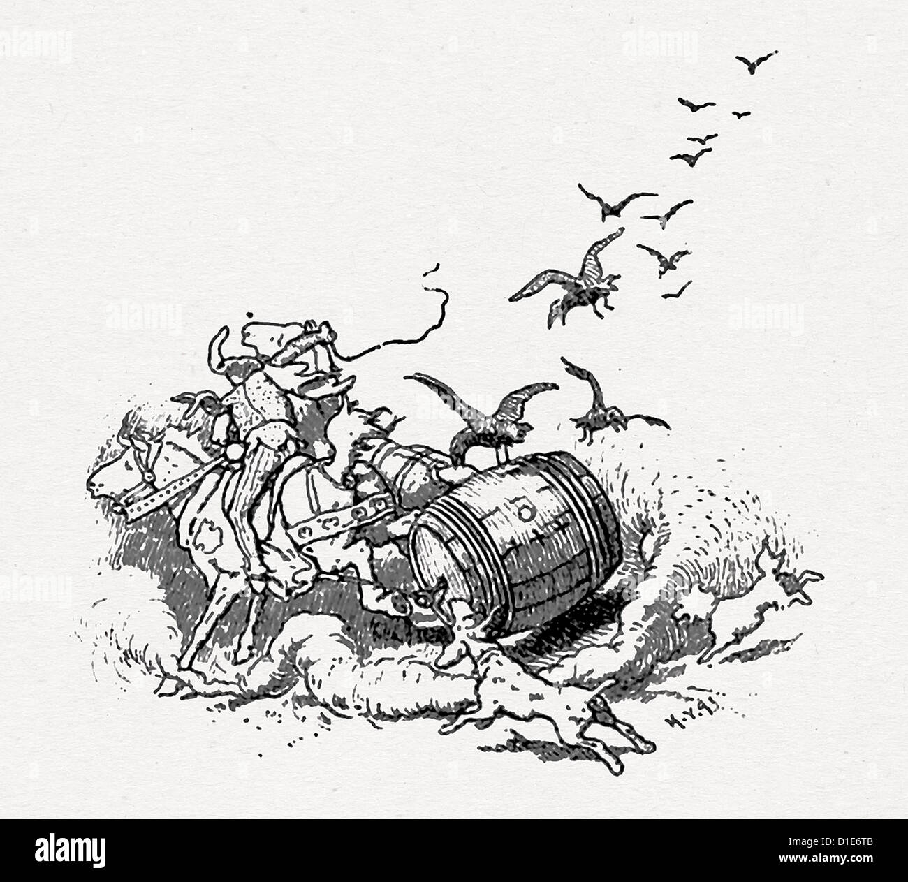 Grimm fairy tales illustration hi-res stock photography and images - Alamy