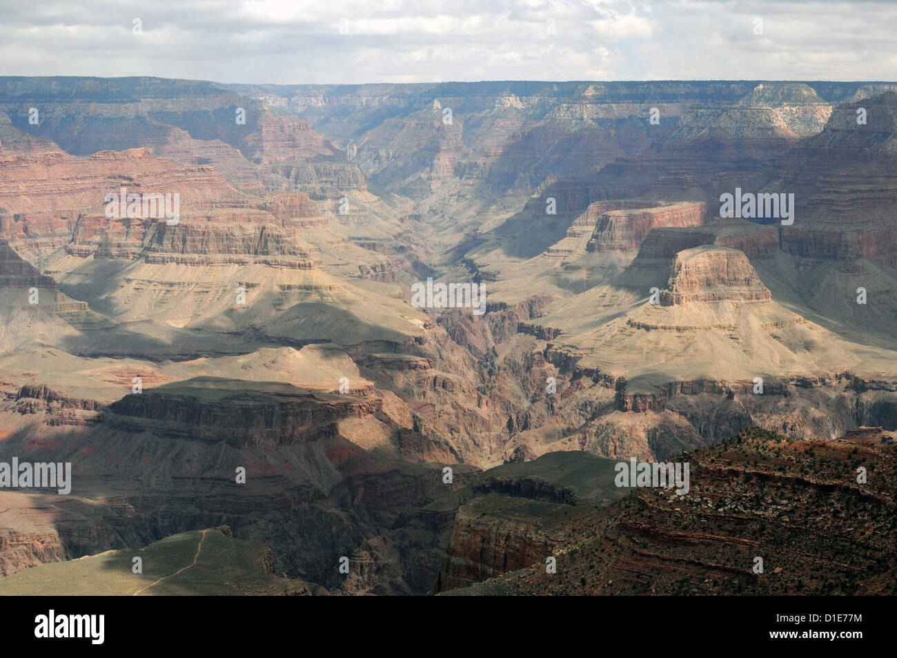 A view of the south side of The Grand Canyon, from the Rim, in Phoenix Arizona. Stock Photo