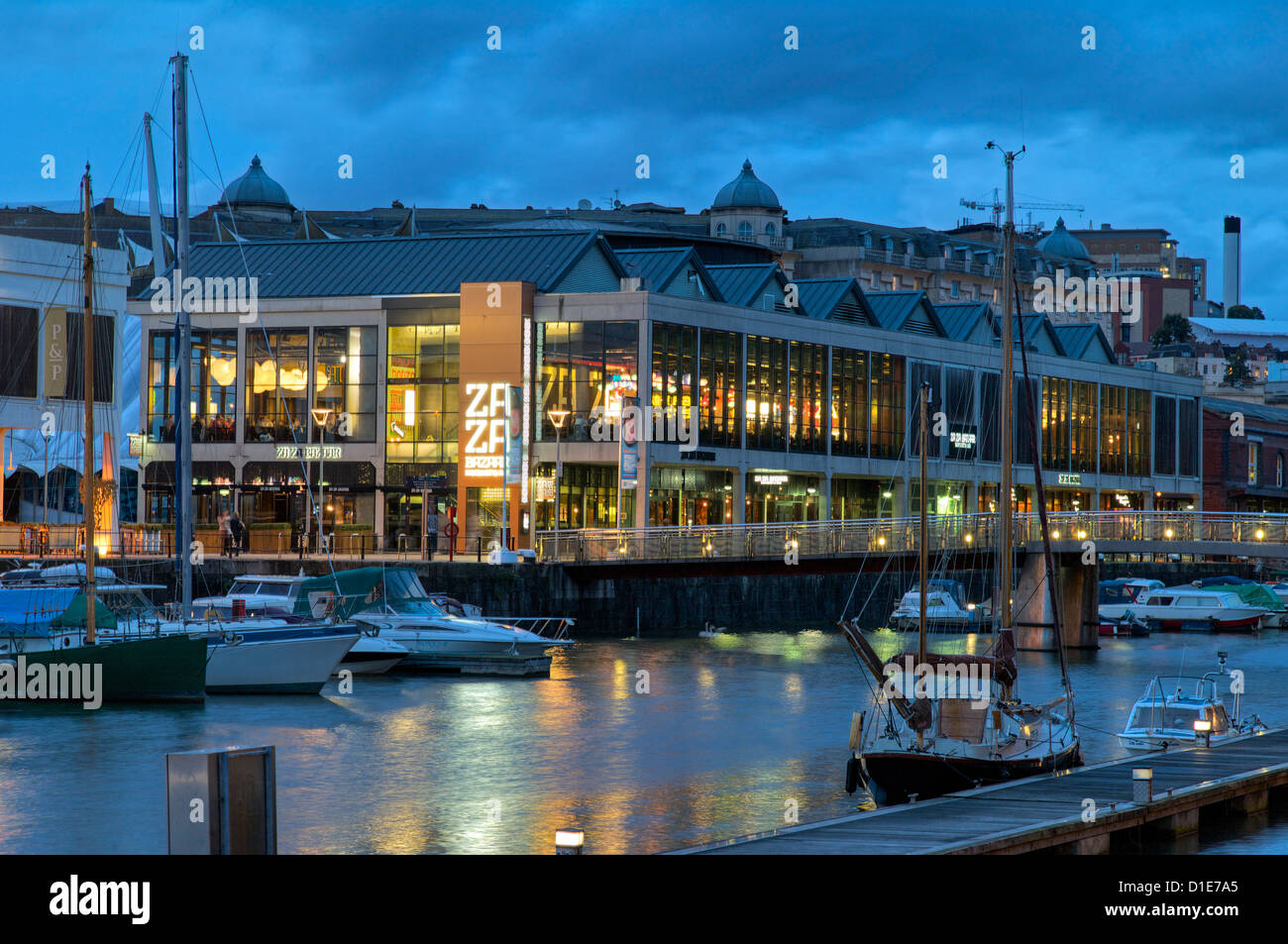 Harbourside bars and restaurants, Bristol, England, United Kingdom, Europe Stock Photo