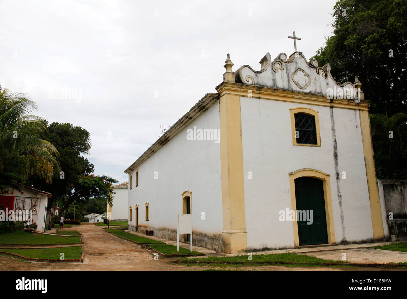 Igreja da Misericordia church at the historical centre (Cidade Alta) of Porto Seguro, Bahia, Brazil, South America Stock Photo