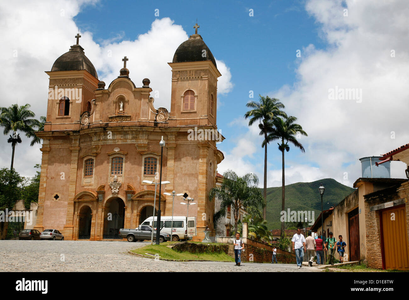 Basilica de Sao Pedro dos Clerigos, Mariana, Minas Gerais, Brazil, South America Stock Photo