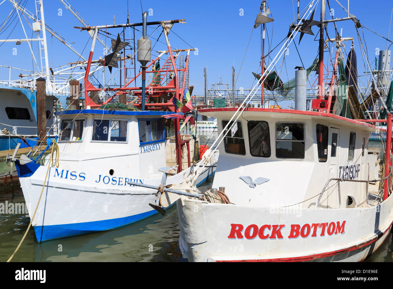 Fishing boats in Galveston Port, Texas, United States of America, North