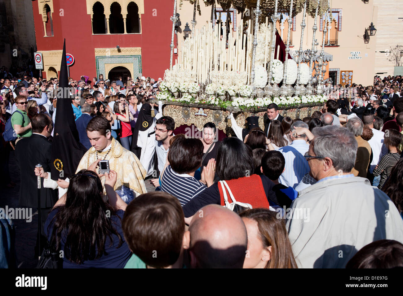 Holy Week Parade, Seville, Spain. Semana Santa de Sevilla Stock Photo -  Alamy