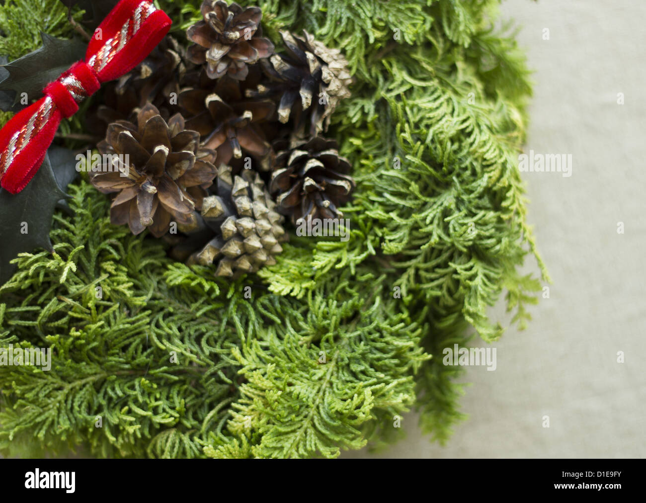 Christmas wreath Stock Photo