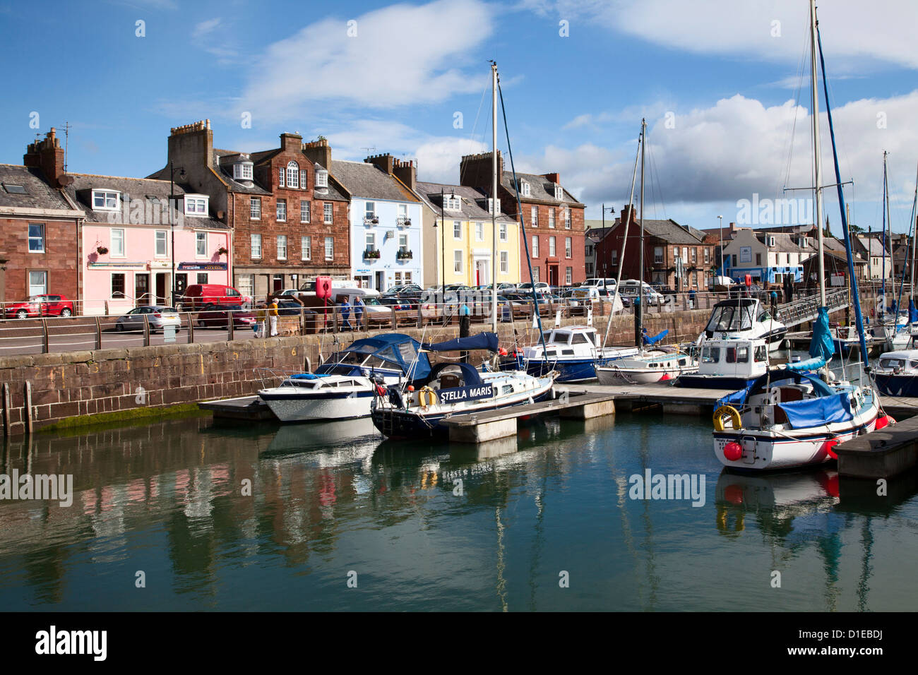 Yachts in the Harbour at Arbroath, Angus, Scotland, United Kingdom, Europe Stock Photo