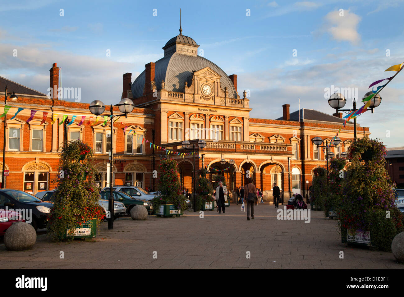 Norwich Railway Station, Norwich, Norfolk, England, United Kingdom, Europe Stock Photo