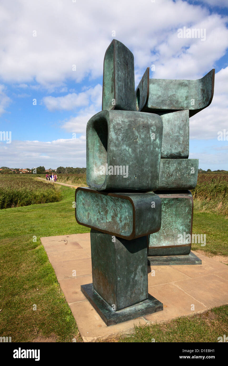 Family of man sculpture by barbara hepworth at snape maltings hires stock photography and