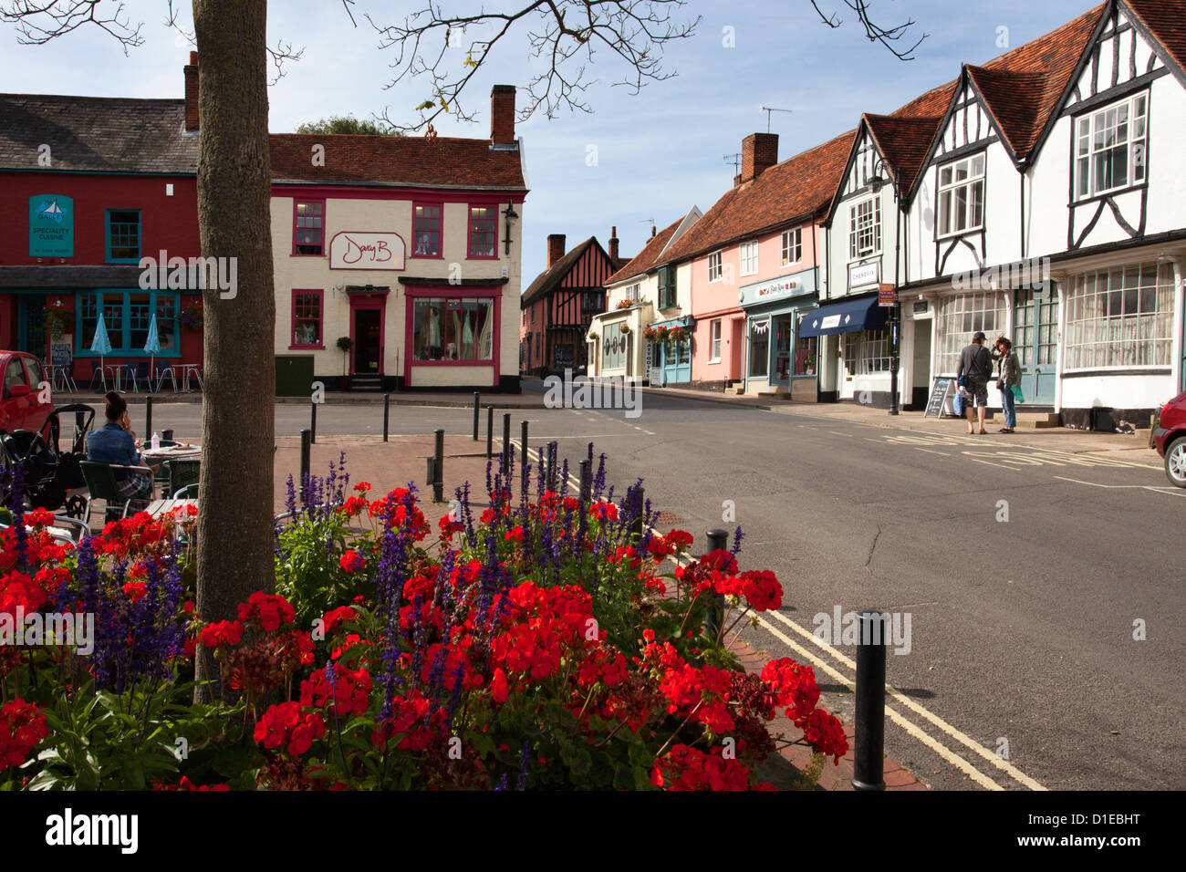 Market Hill, Woodbridge, Suffolk, England, United Kingdom, Europe Stock