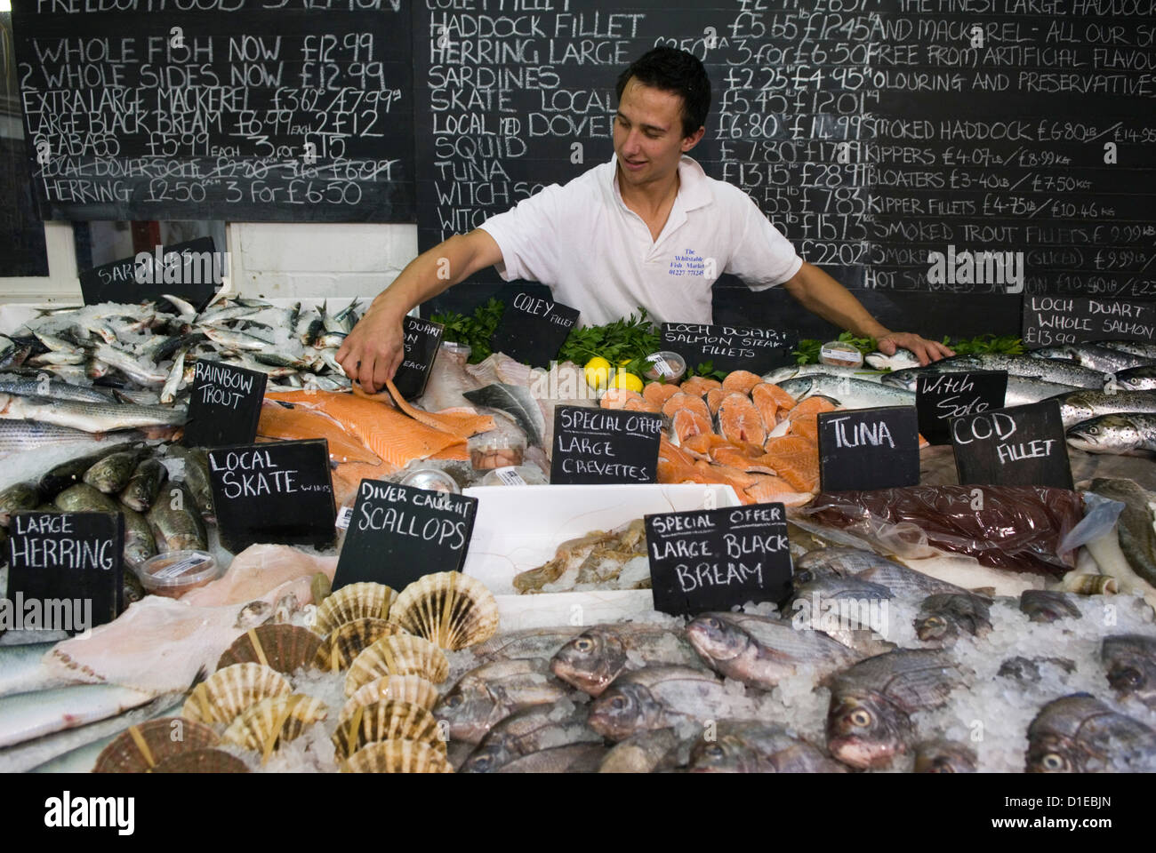 The Fish Market, Whitstable, Kent, England, United Kingdom, Europe Stock Photo