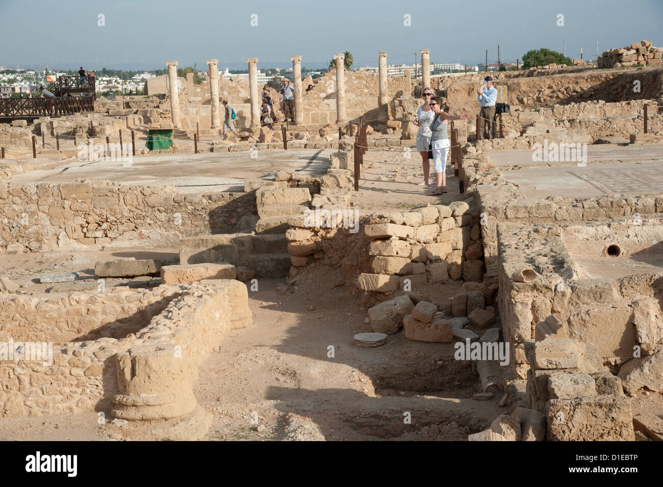 Kato Pafos Archaeological Park in Paphos Cyprus ancient historical historic site a World Heritage site Stock Photo