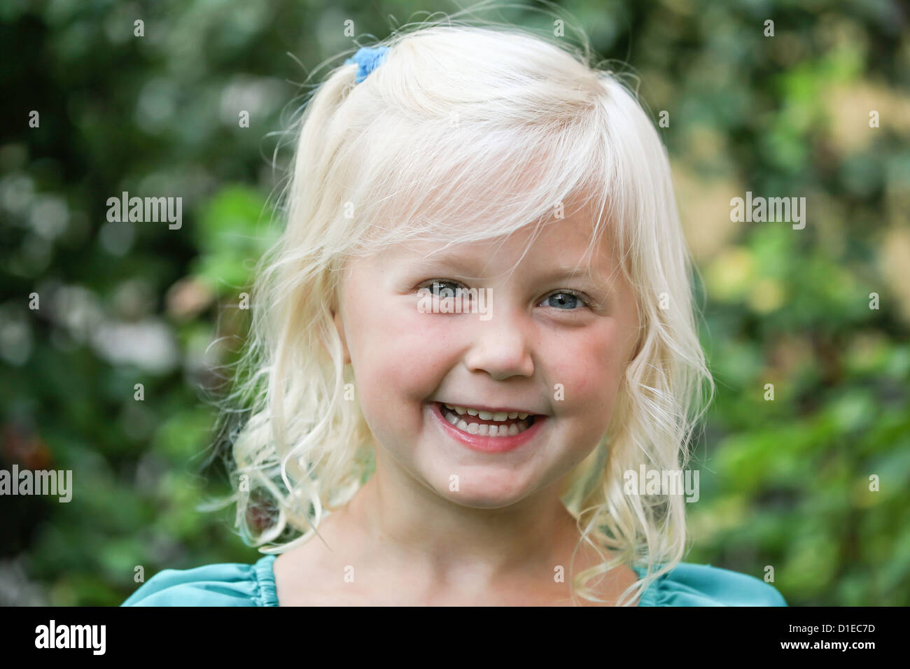 Alicia five years old Stock Photo