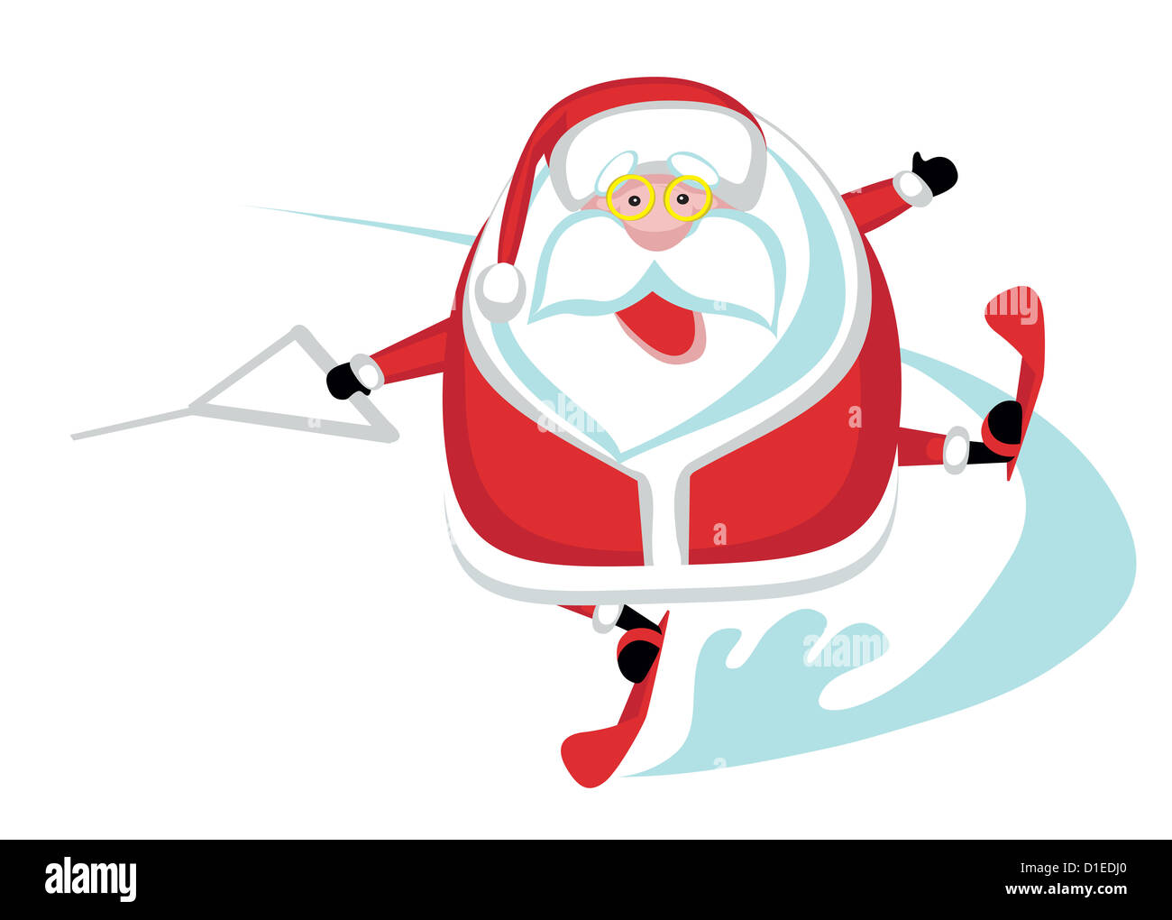 Extreme Santa Stock Photo