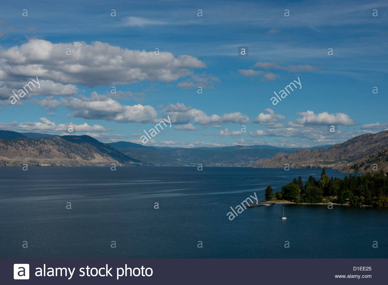 Naramata Bench Vineyards On Okanagan Lake British Columbia