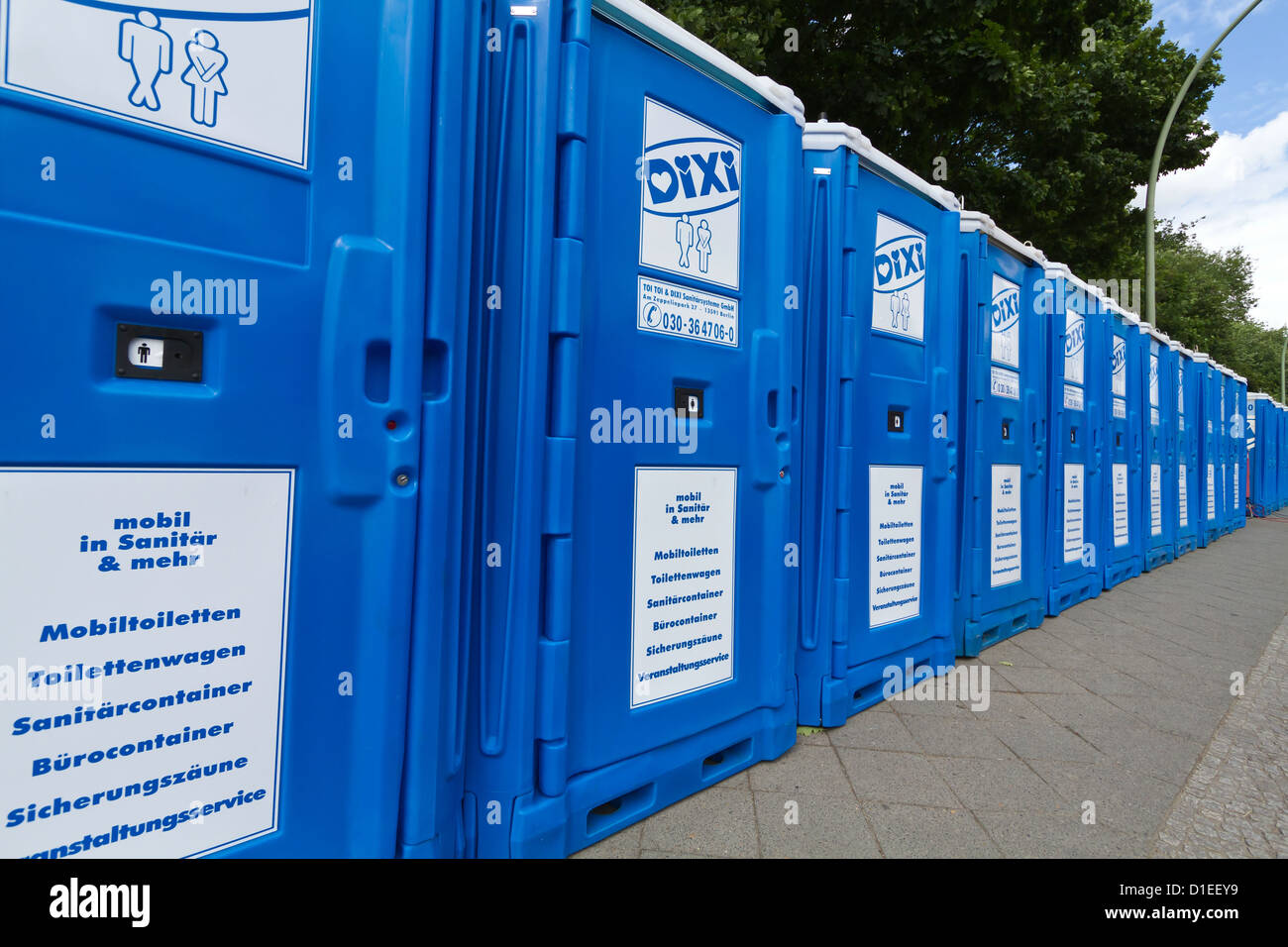 Dixi toilets hi-res stock photography and images - Alamy