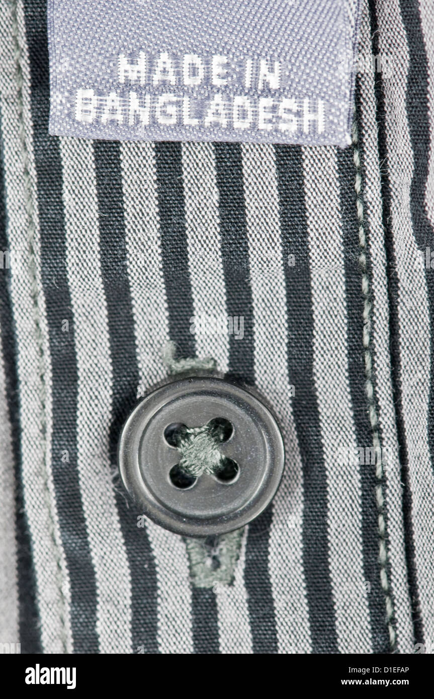 Clothing label made bangladesh hi-res stock photography and images - Alamy