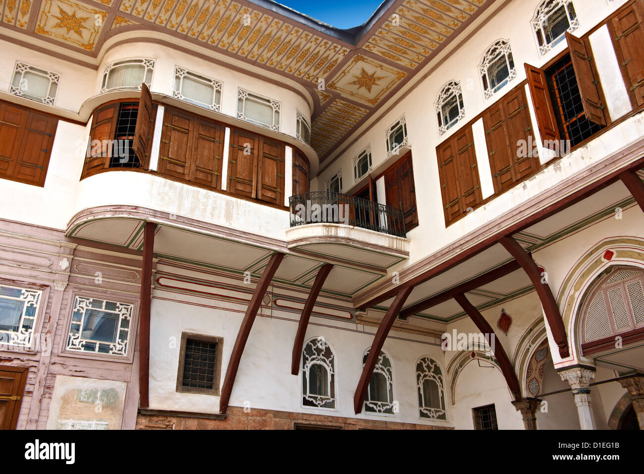 The Courtyard of the Favourites  where Sultan Abül Hamid I lived with the Favourite Consort of his harem Topkapi Palace Istanbul Stock Photo