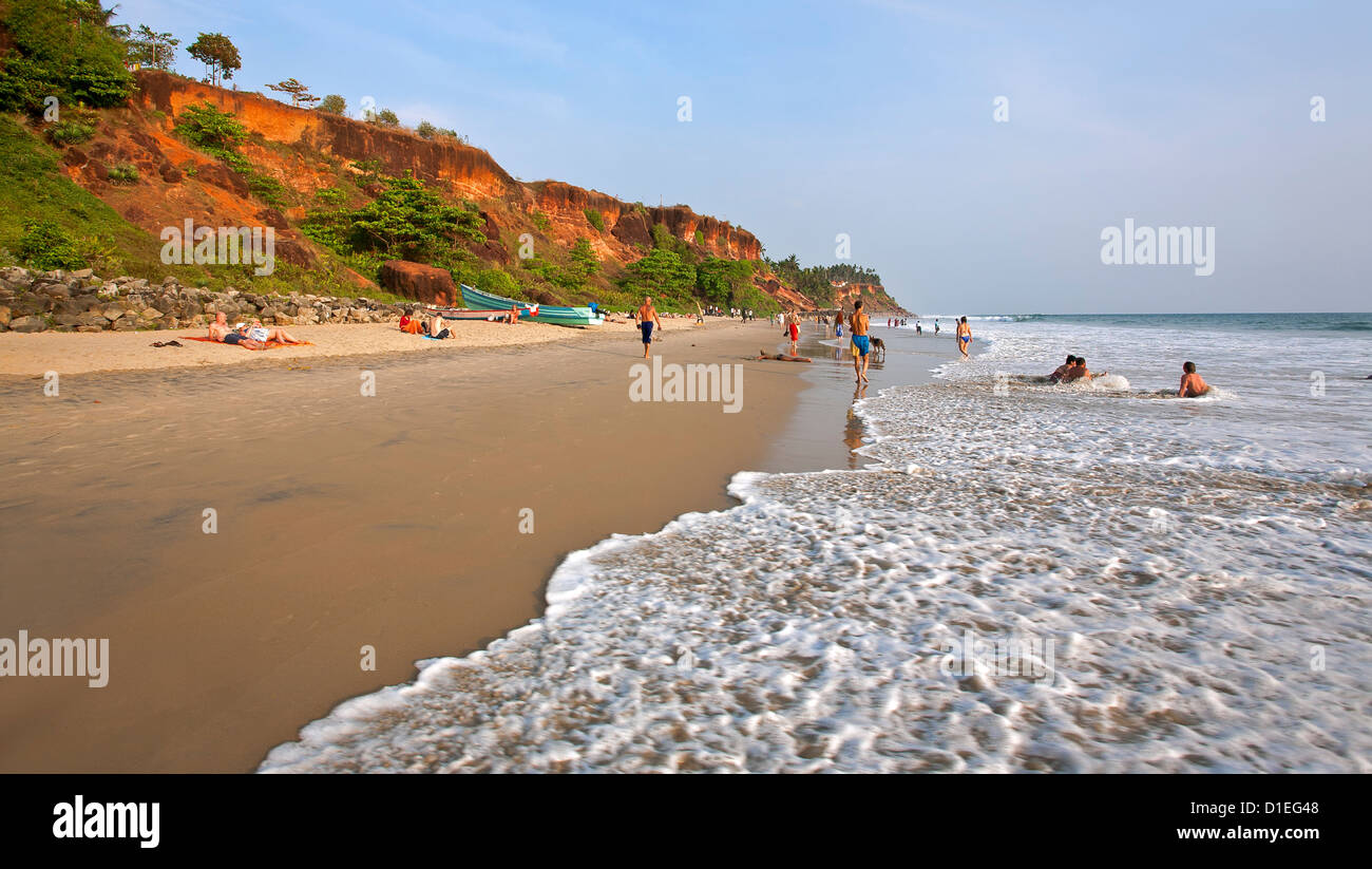 Varkala beach. Kerala. India Stock Photo