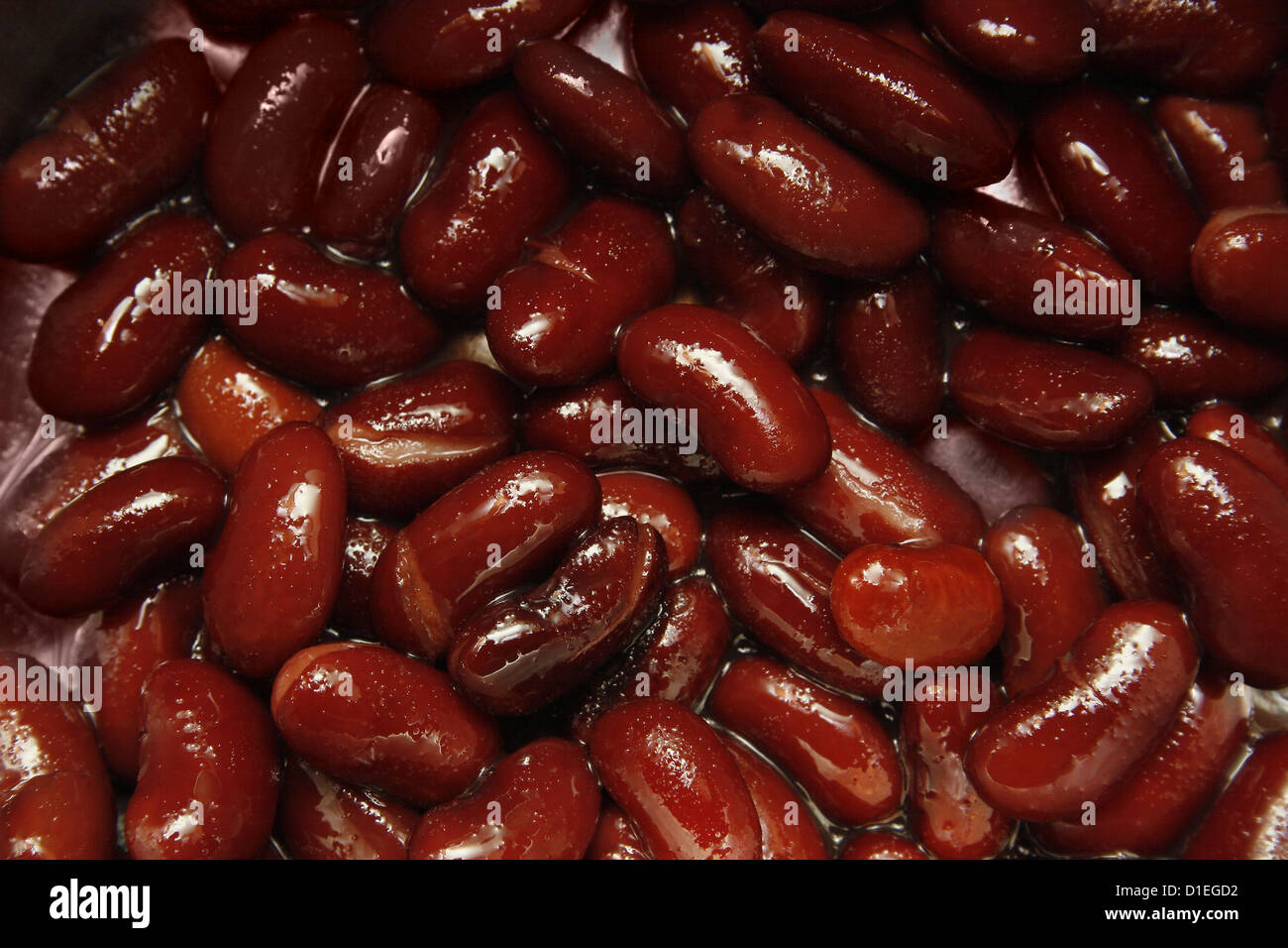 close up image of raw kidney beans Stock Photo