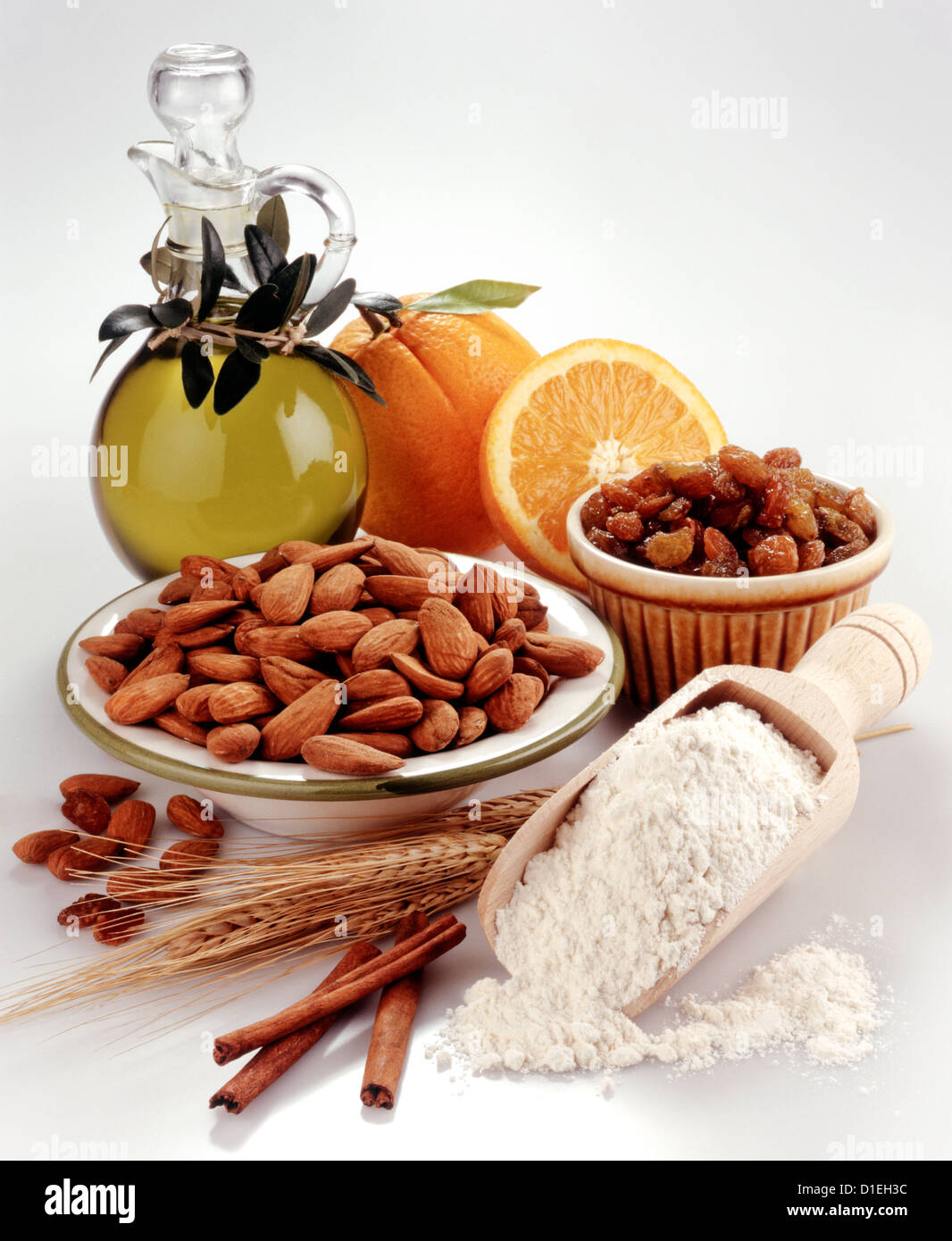 Baking ingredients Stock Photo