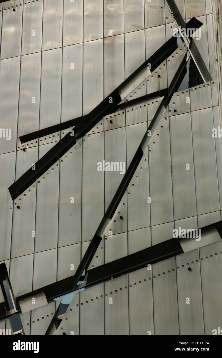 Germany. Berlin. Jewish Museum Berlin. Built in 1999 by Daniel Libeskind (1946). Exterior. Stock Photo