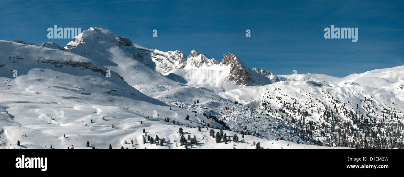 Winter landscape in the Fanes Group, Dolomites, South Tyrol, Italy Stock Photo