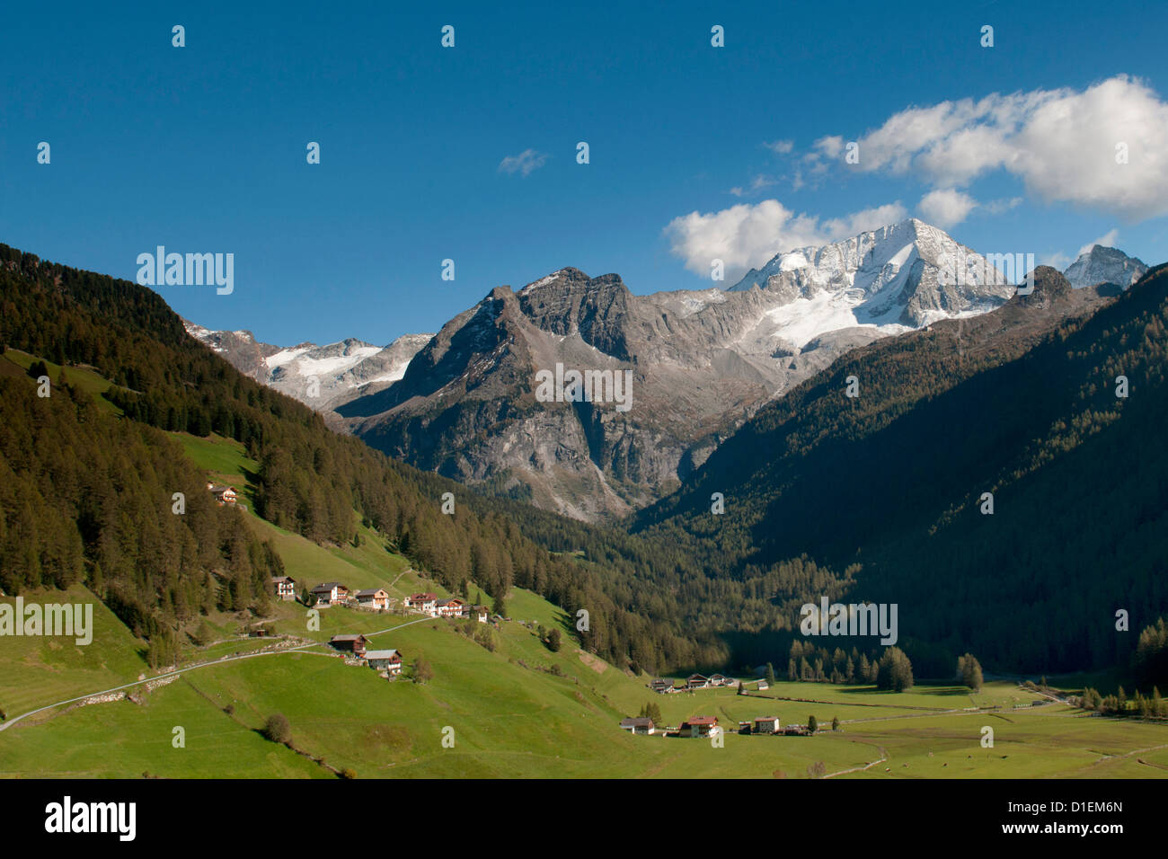 Mountainscape in the Zillertal Alps, South Tyrol, Italy Stock Photo