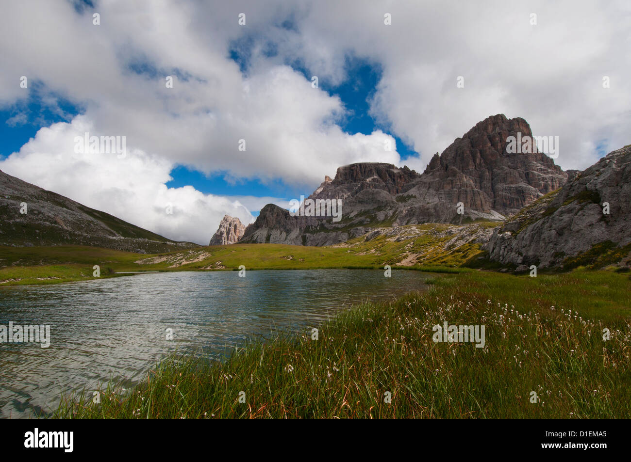 Drei Zinnen, Dolomites, South Tyrol, Italy Stock Photo