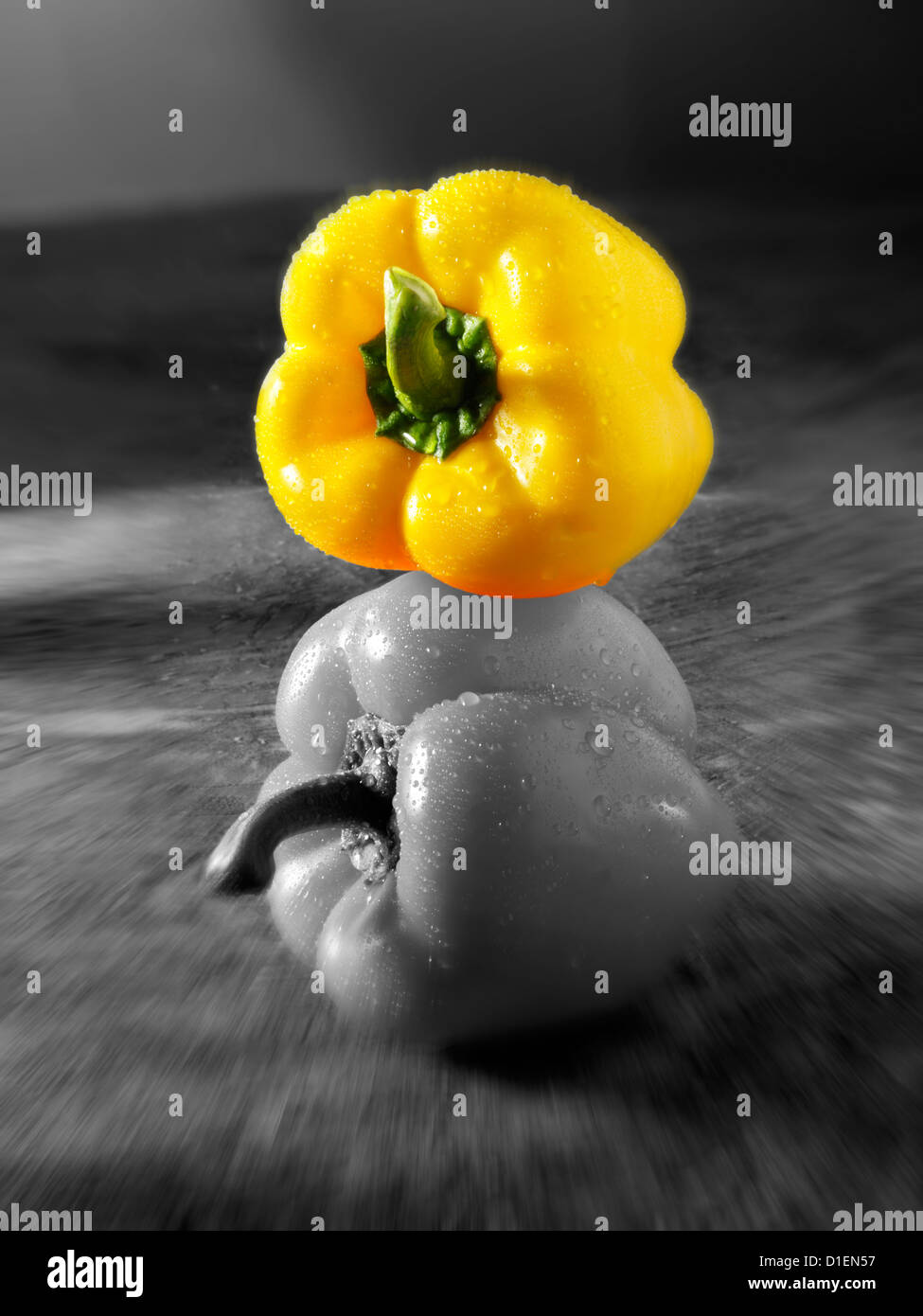 Yellow & orange fresh bell peppers photos, pictures & images Stock Photo