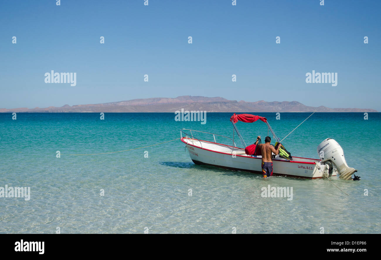 La Paz Baja Sur Mexico with its beaches Malecon and marinas Stock Photo