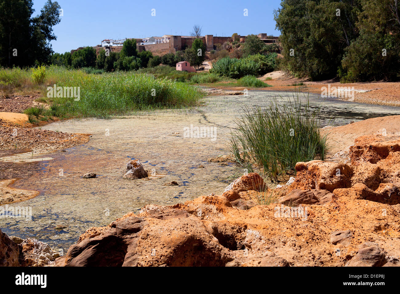 acidic river Tinto in Niebla (Huelva), Spain Stock Photo - Alamy