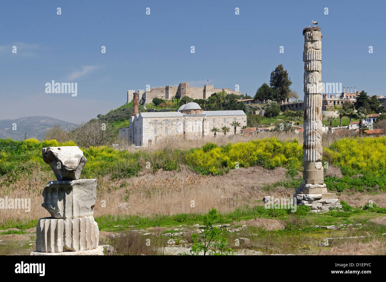 Archelogical site in Selcuk, Turkey Stock Photo