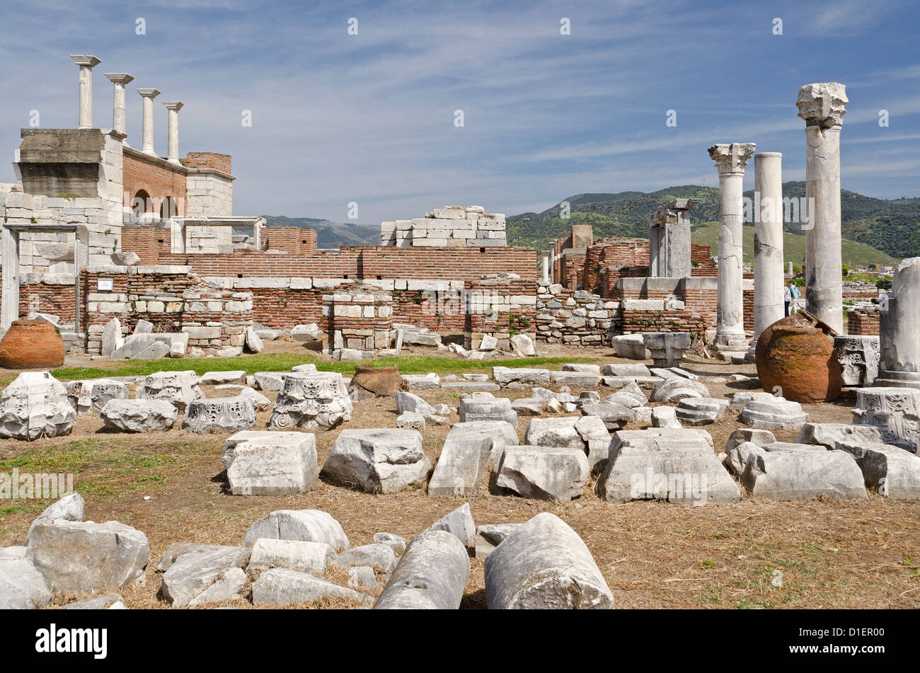 Ruin of the Basilica of St. John, Selcuk, Turkey Stock Photo