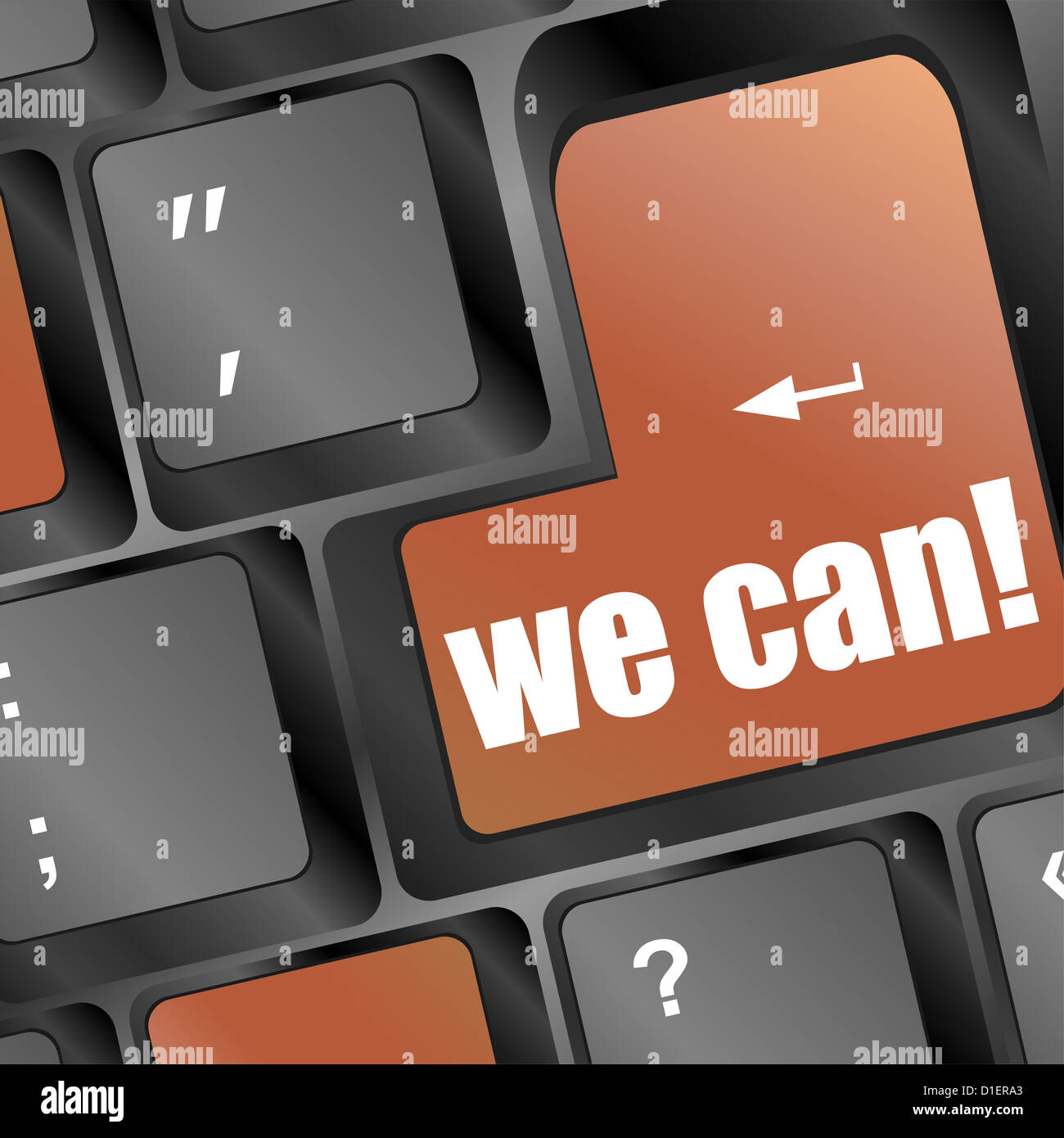 Social media key with we can text on laptop keyboard Stock Photo Alamy