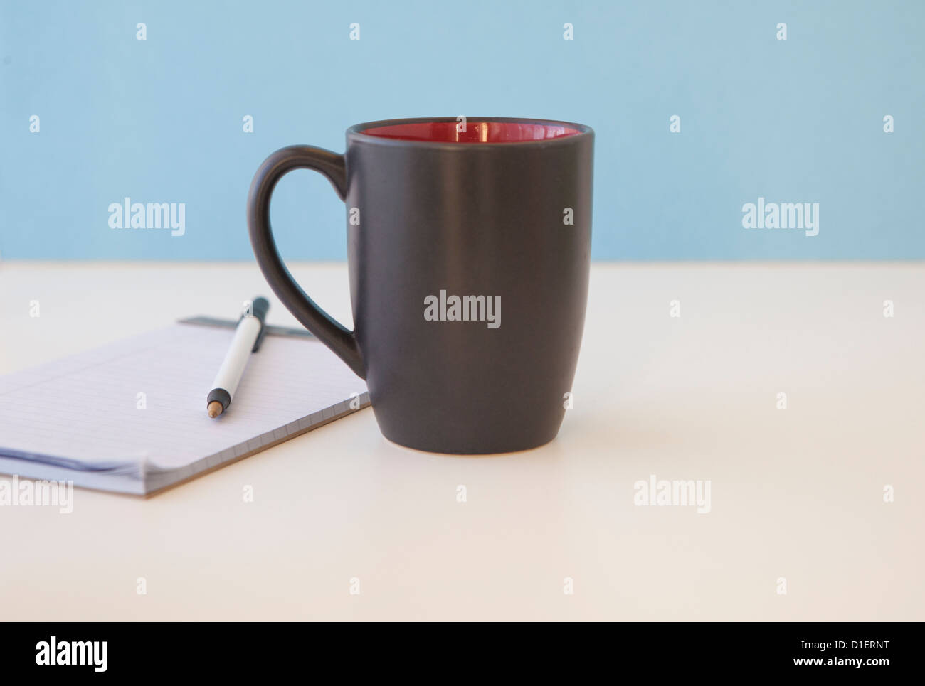 coffee or tea cup sits on table or desk Stock Photo Alamy