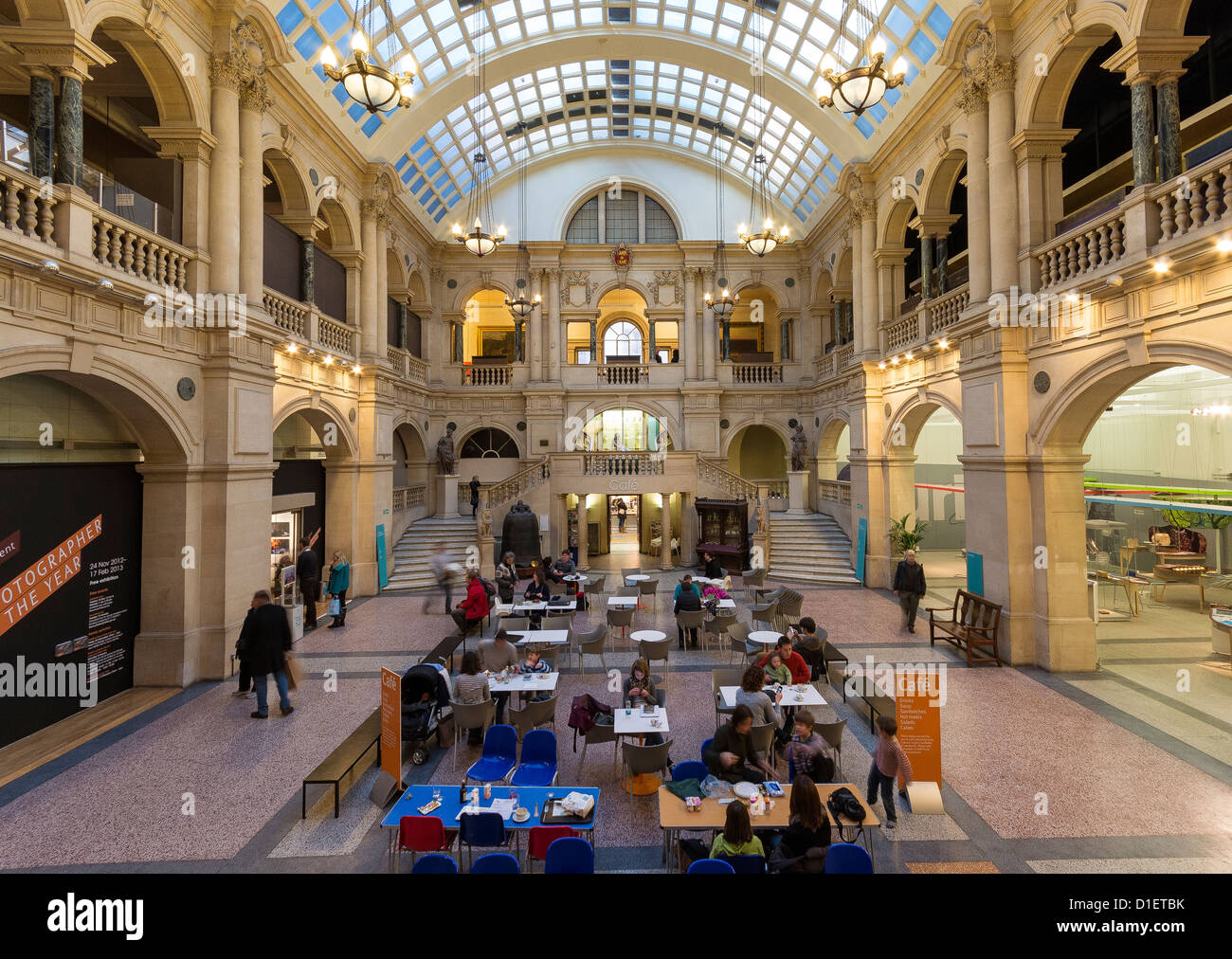 The interior of the Natural History Museum in Bristol, England, UK