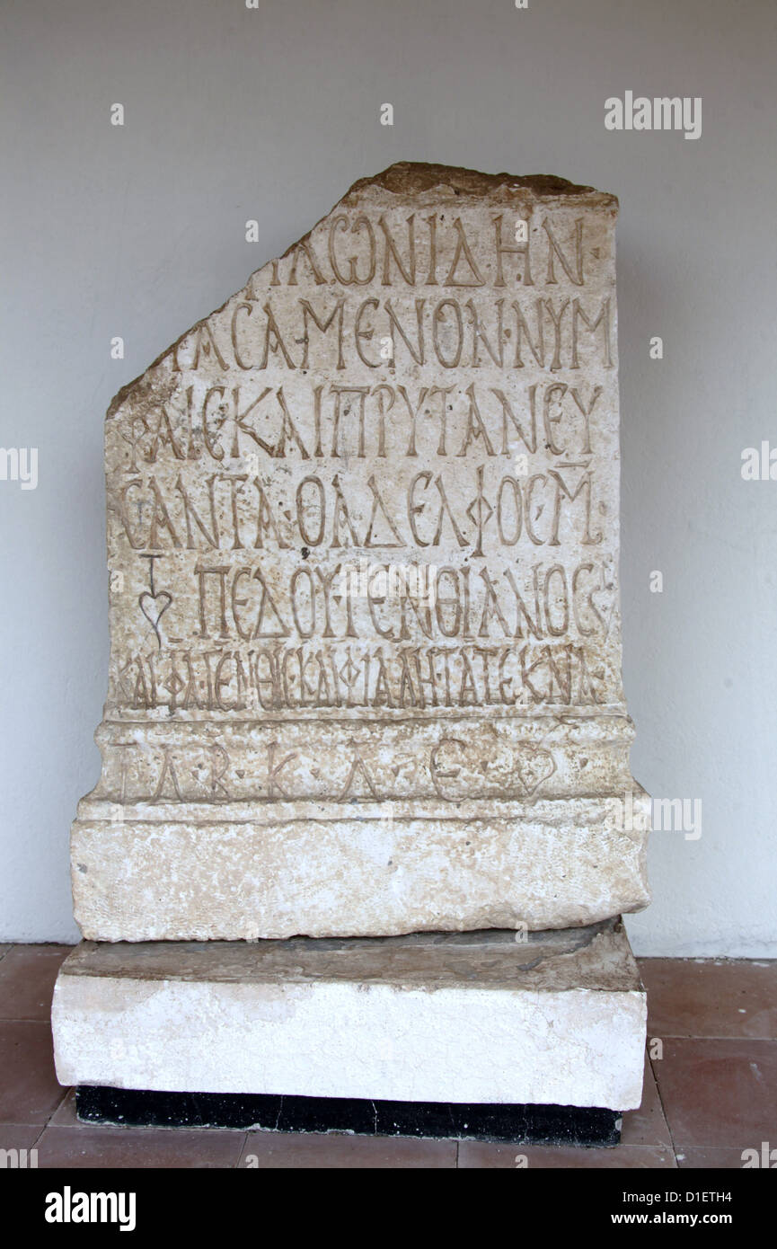 Artefact at Apollonia in Albania Stock Photo