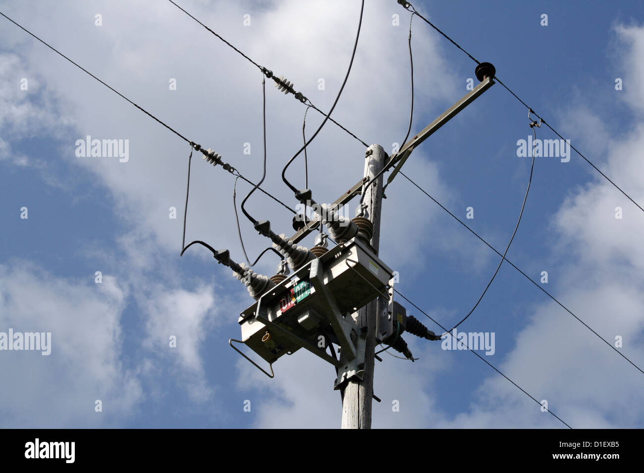 Rural Electricity power transmission line in England Stock Photo Alamy