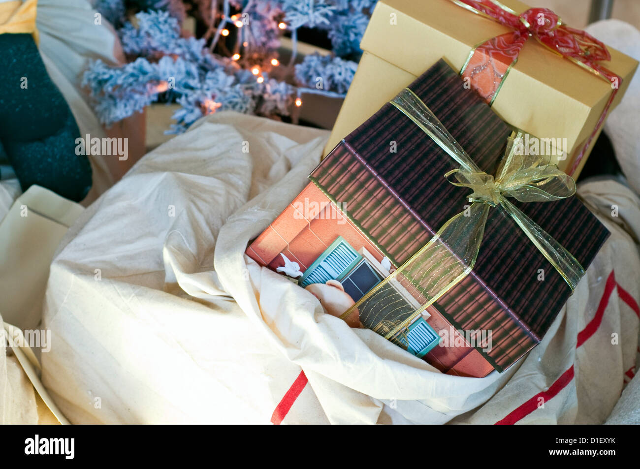 christmas gifts and presents Stock Photo