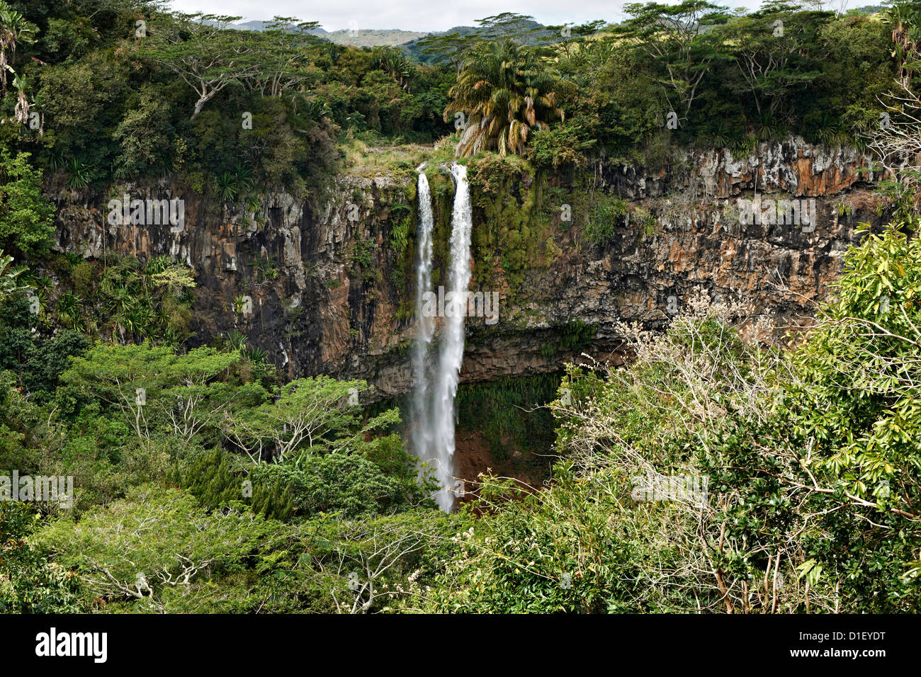 Chamarel Waterfalls, Mauritius, Indian Ocean Islands Stock Photo