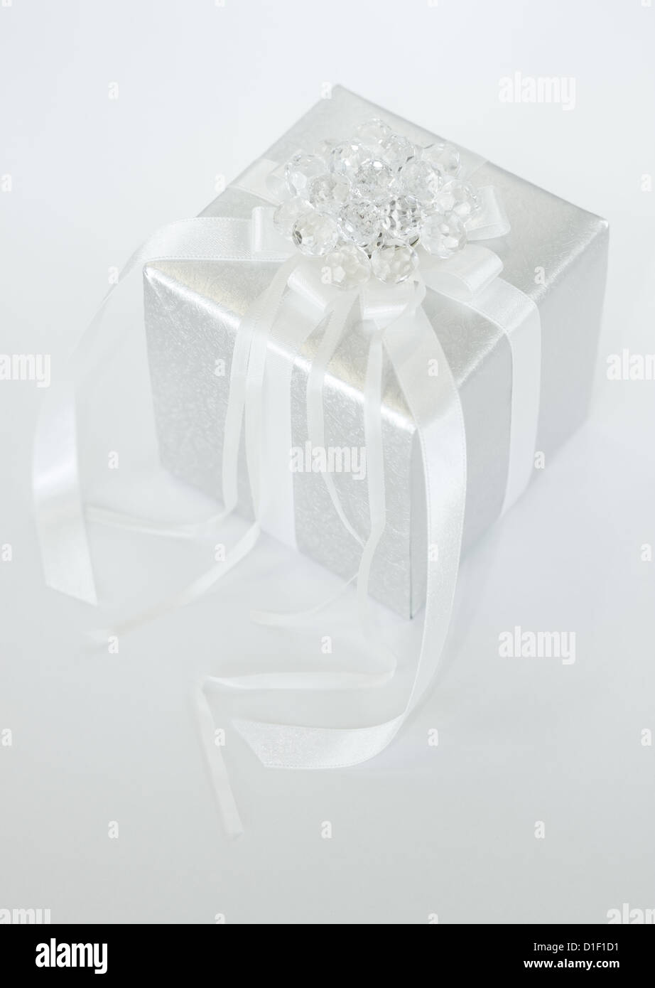 White gift box Stock Photo Alamy